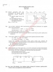 Elektrik Makinaları -1 Final Soruları -2013