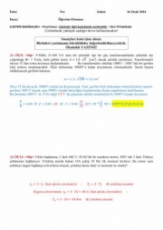 Elektrik Makineleri Final Soruları ve Cevapları
