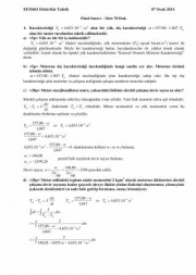 Elektrikle Tahrik Dersi Final Soruları