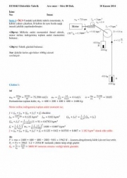 Elektrikle Tahrik Dersi Vize Soruları