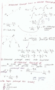 Elektriksel Potansiyel Enerji ve Elektriksel Potansiyel