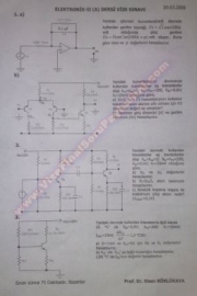 Elektronik-2 Dersi Vize Soruları
