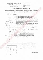 Elektronik Devreler Vize Soruları Ve Cevapları