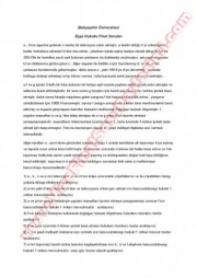 Eşya Hukuku Final Soruları