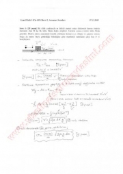 Fizik-1 Vize Soruları Ve Cevapları-2013