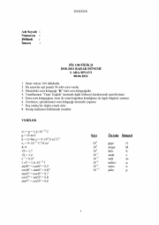 Fizik -2 Arasınav Soruları