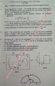 Fizik-2 Telafi Sınavı Soruları-2008