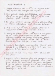 Fizik Alıştırma Soruları