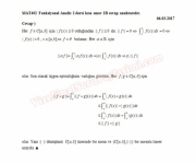 Fonksiyonel Analiz - 2 Kısa Sınav Soruları ve Cevapları