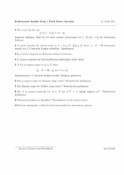 Fonksiyonel Analize Giriş-1 Final Soruları 2011