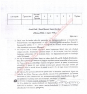 Genel Fizik 1 Mazeret Sınav Soruları 2012