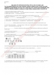 Genetik -1 Final Soruları -2004
