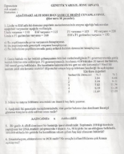 Genetik Dersi Final Soruları ve Cevapları