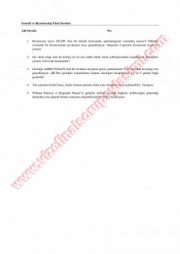 Genetik ve Biyoteknoloji Final Soruları