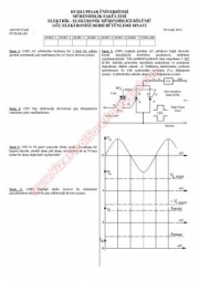 Güç Elektroniği Bütünleme Soruları -2012