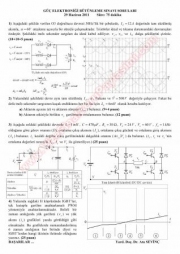 Güç Elektroniği Bütünleme Soruları Ve Çözümleri -2011