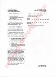 Gürültü Kirliliği Vize Soruları