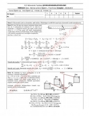 Hidrolik Dersi Final Soruları Ve Cevapları-2014