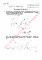 Hidrolik Final Soruları - 2012
