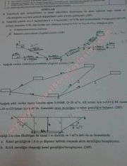 Hidroloji Dersi Sınav Soruları