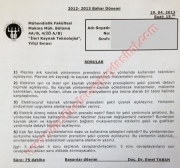 İleri Kaynak Tekniği Vize Soruları-2013