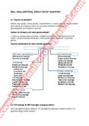 İmal Usulleri Final Soruları Ve Cevapları-2010