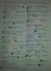 İngilizce 1 Final Soruları - 2014