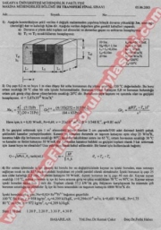 Isı Geçişi Final Soruları-2003