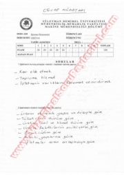 İşletme Ekonomisi Vize Soruları Ve Cevapları