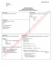 Java Programlama Final Soruları-2011
