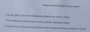 Karayolları İnşaatı Final Soruları
