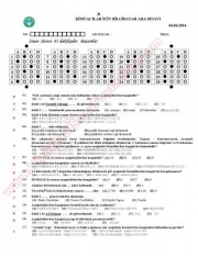 Kimyacılar İçin Bilgisayar Vize Soruları ve Cevapları (2014)