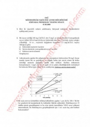 Kimyasal Prosesler Final Sınavı-2008