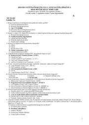 Klinik Biyokimya Soruları