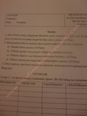 Kuzey Lehçesi Dersi Final Soruları