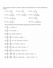 Laplace Dönüşümü Çalışma Soruları