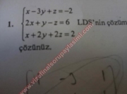 Lineer Cebir Final Soruları