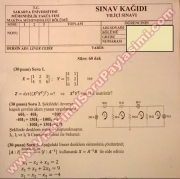 Lineer Cebir Vize Soruları-2013