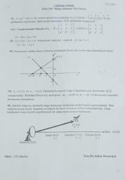 Lineer Cebir Vize Soruları - 2017