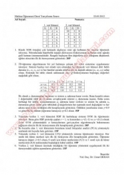 Makine Öğrenmesi Dersi Final Soruları