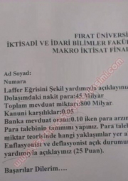 Makro İktisat Dersi Final Soruları