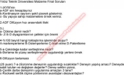 Malzeme Mekaniği -1 Final Soruları