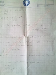 Matematik -2 Sınav Soruları