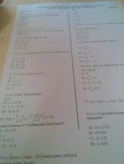 Matematik-2 Vize Soruları