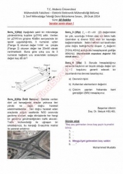 Mikrodalga Tekniği Bütünleme Soruları 2014