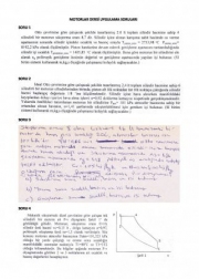 Motorlar Dersi Uygulama Soruları