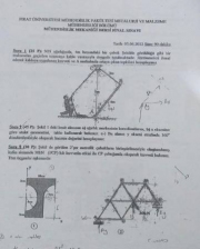 Mühendislik Mekaniği-1 Final Soruları