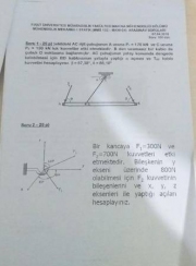 Mühendislik Mekaniği-1 Vize Soruları