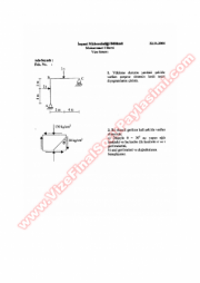 Mukavemet -1 Vize Soruları