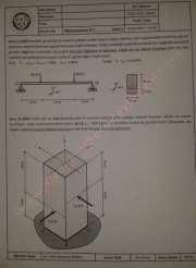 Mukavemet -2 Vize Soruları - 2015